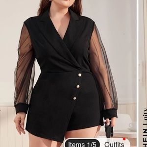 Shein black romper